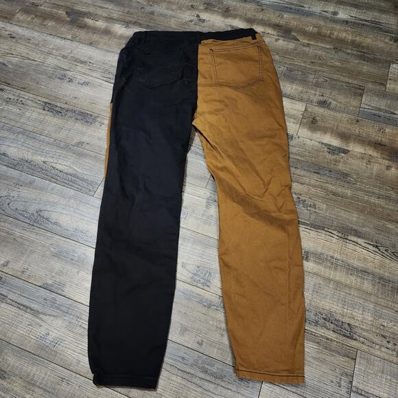 American Bazi Jeans Pants color block black and Brown 2X 2358 - Picture 7 of 7